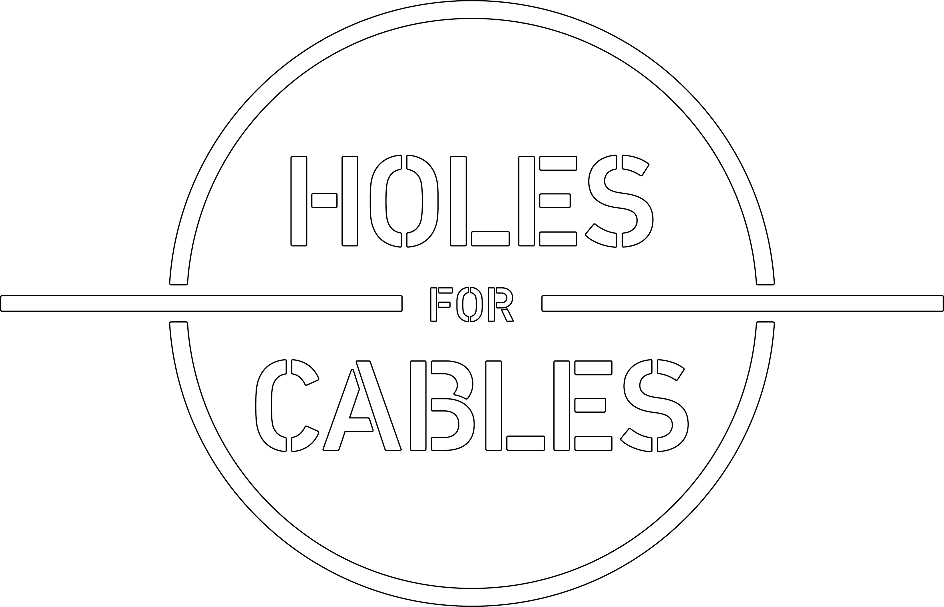 Holesforcables